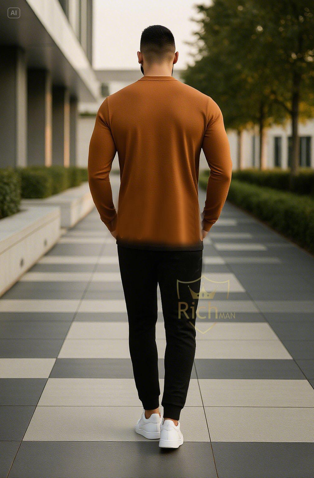 2 Pcs Men's Micro Printed Track-Suit