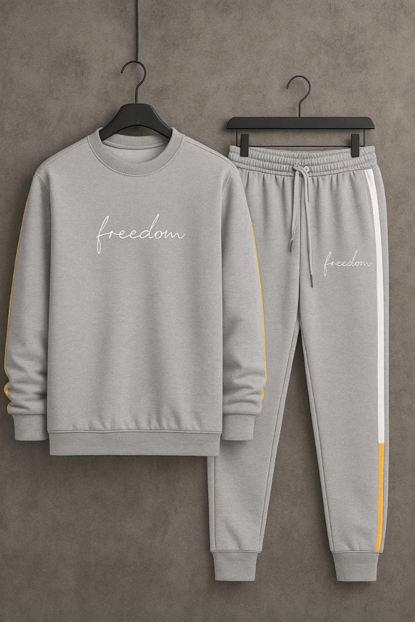 2 Pcs Men's Dri fit Printed Track-Suit