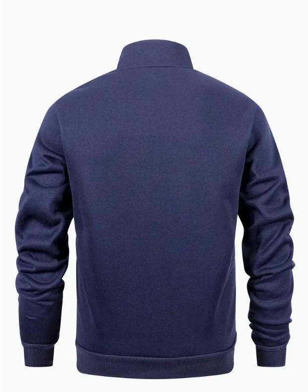 2 Pcs Men's Fleece Plain Zipper Track-Suit