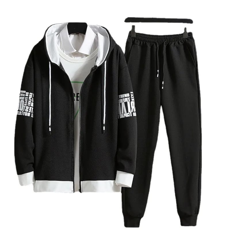 3pcs Men's Casual suit 2025 Winter,s Men's Jacket suit