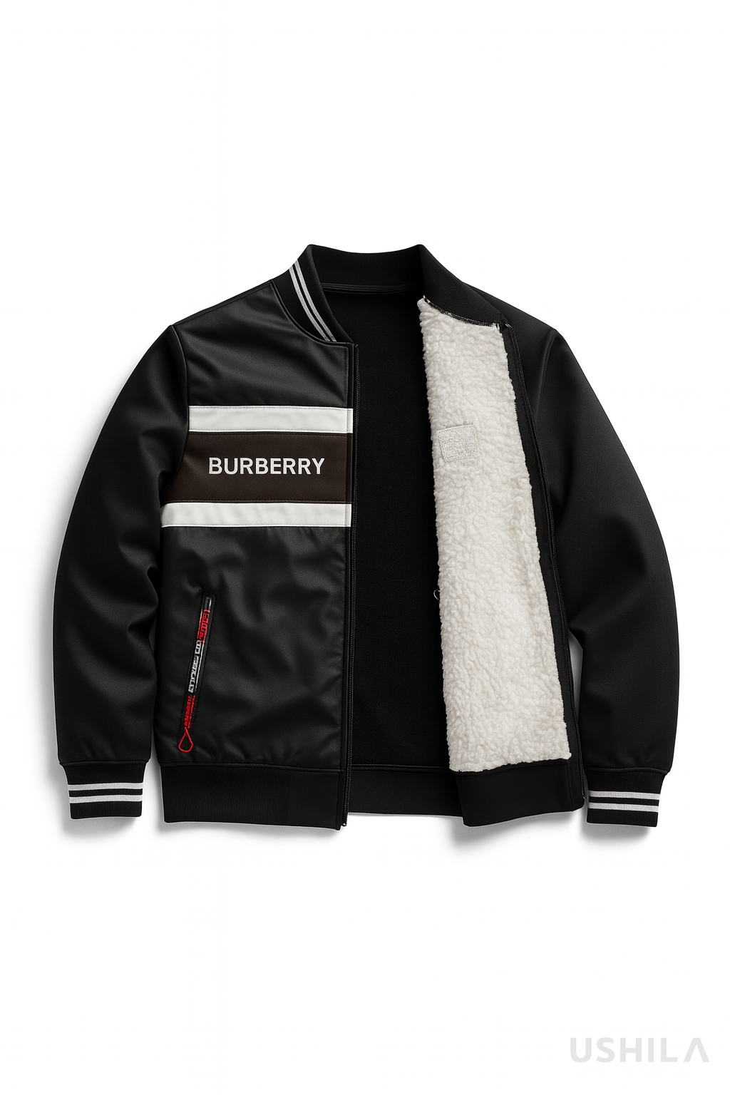 Winter leather jacket