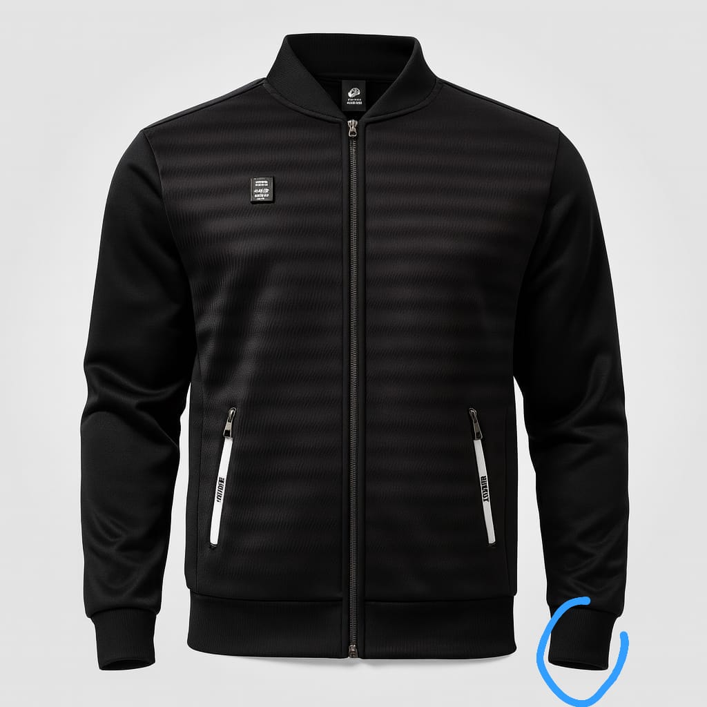 Winter leather jacket