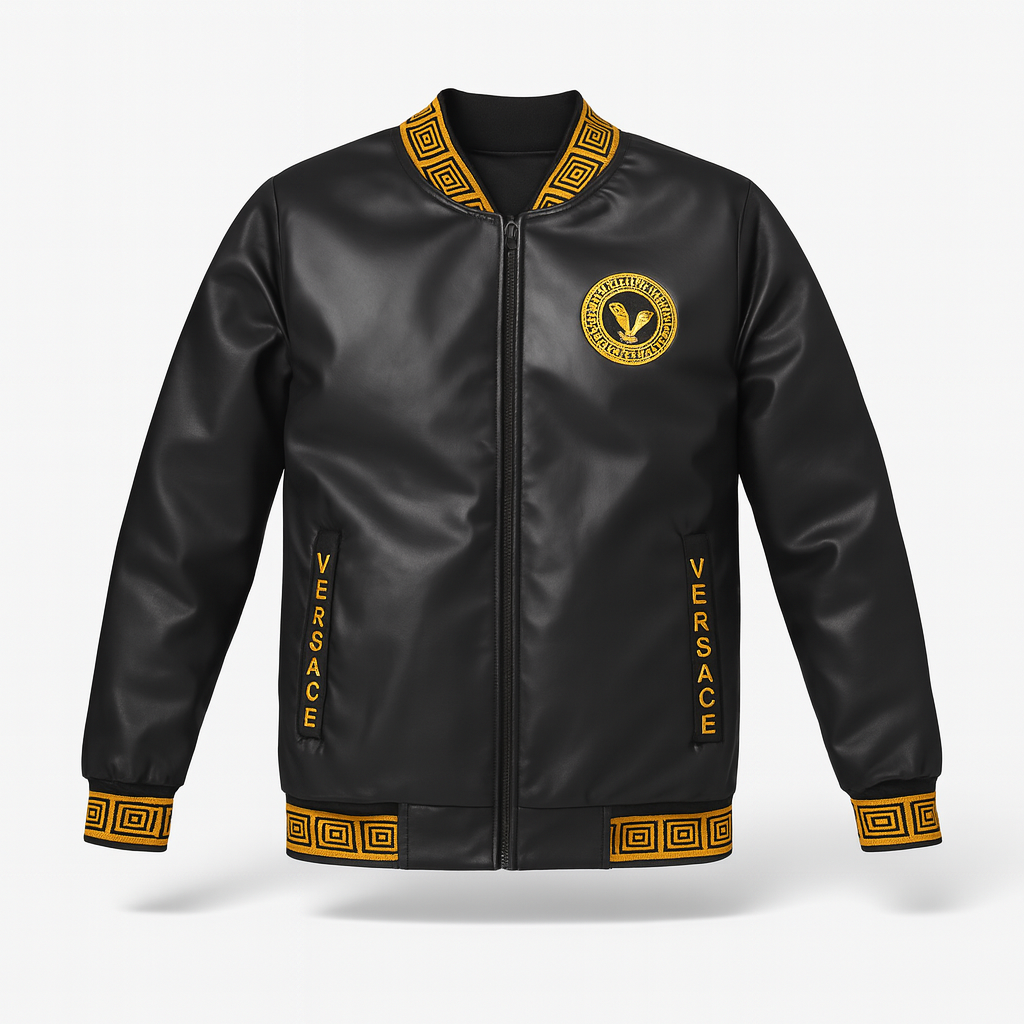 Winter leather jacket