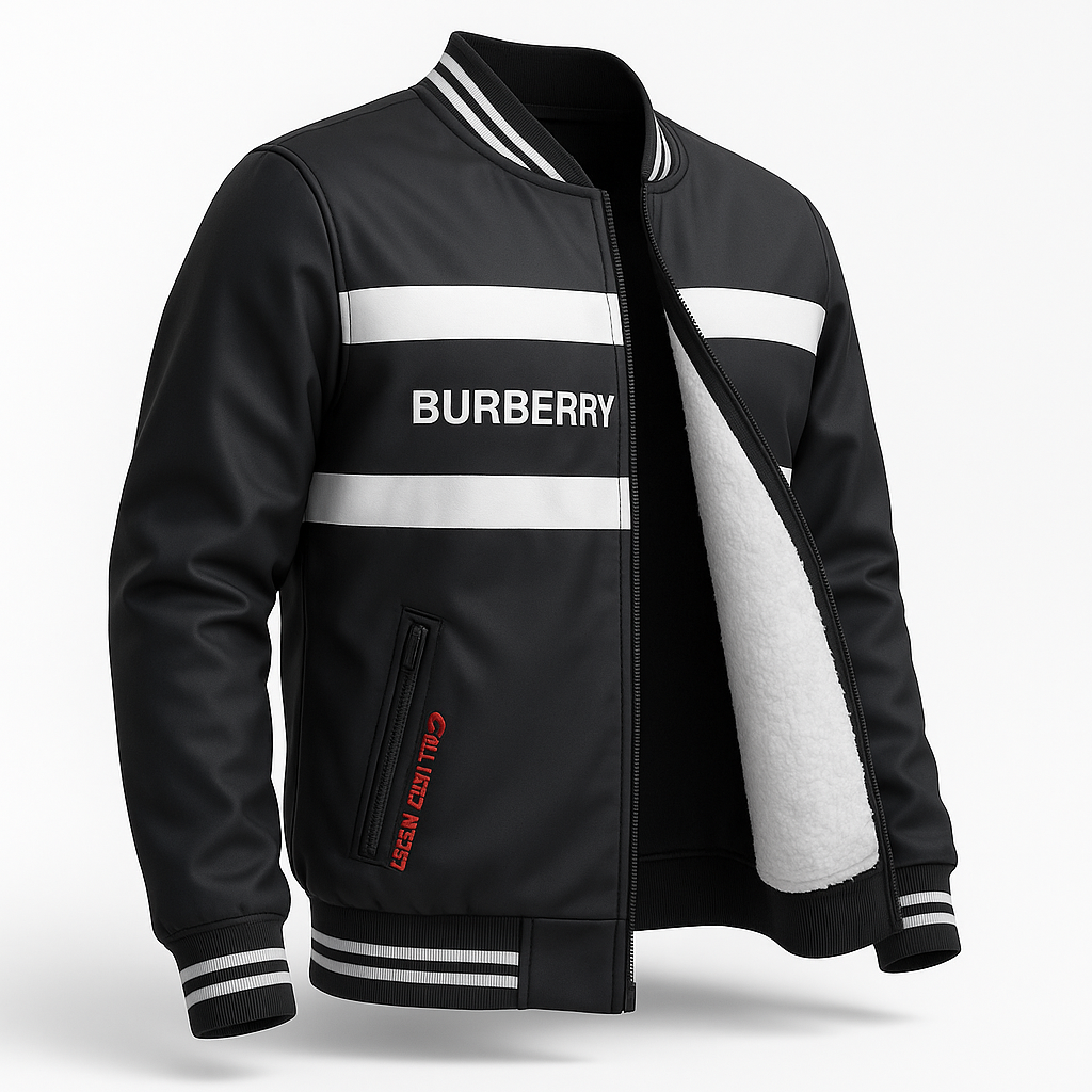 Winter leather jacket