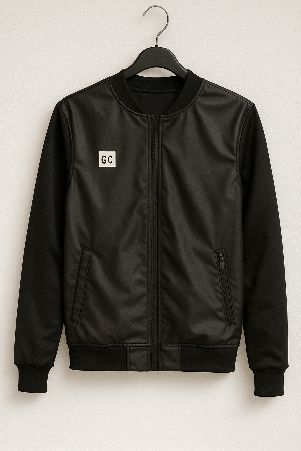 Winter leather jacket
