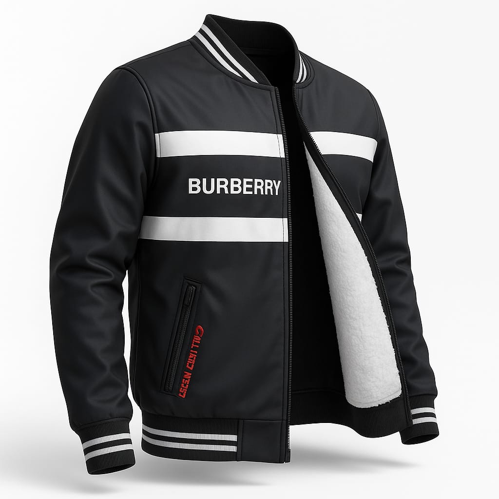 Winter leather jacket